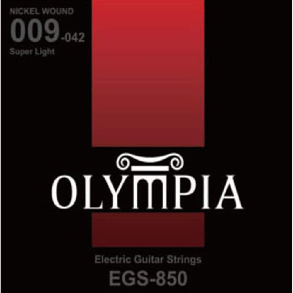 Olympia EGS-850 струны для 6-ти струнных электрогитар Electric Nickel Wound Super Light, .009, .042w.