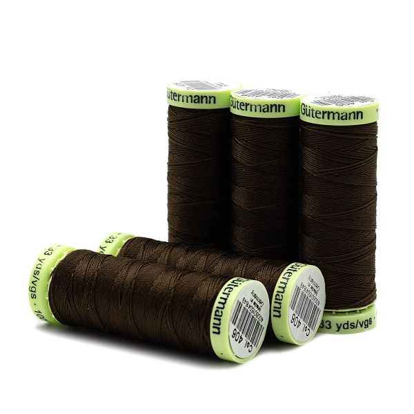 Нитки отделочные Gutermann Top Stitch 30 (30 метров), 5 кат. | 406 шоколад