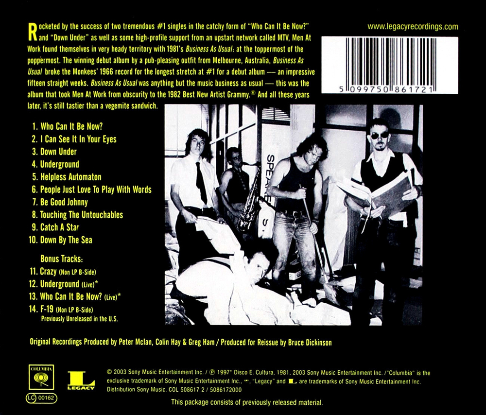 Men At Work / Business As Usual (CD)