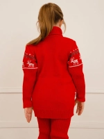 Платье туника вязаное