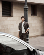 Жакет оливкового цвета