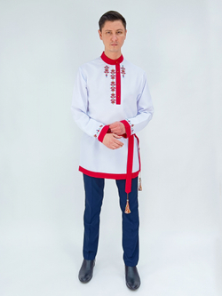 Рубашка мужская с поясом