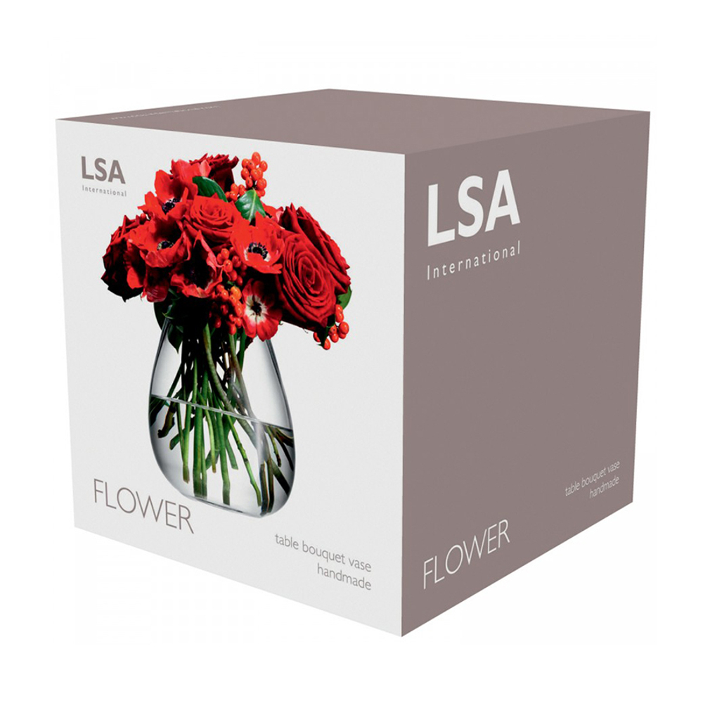Ваза округлая низкая Flower 17 см LSA International
