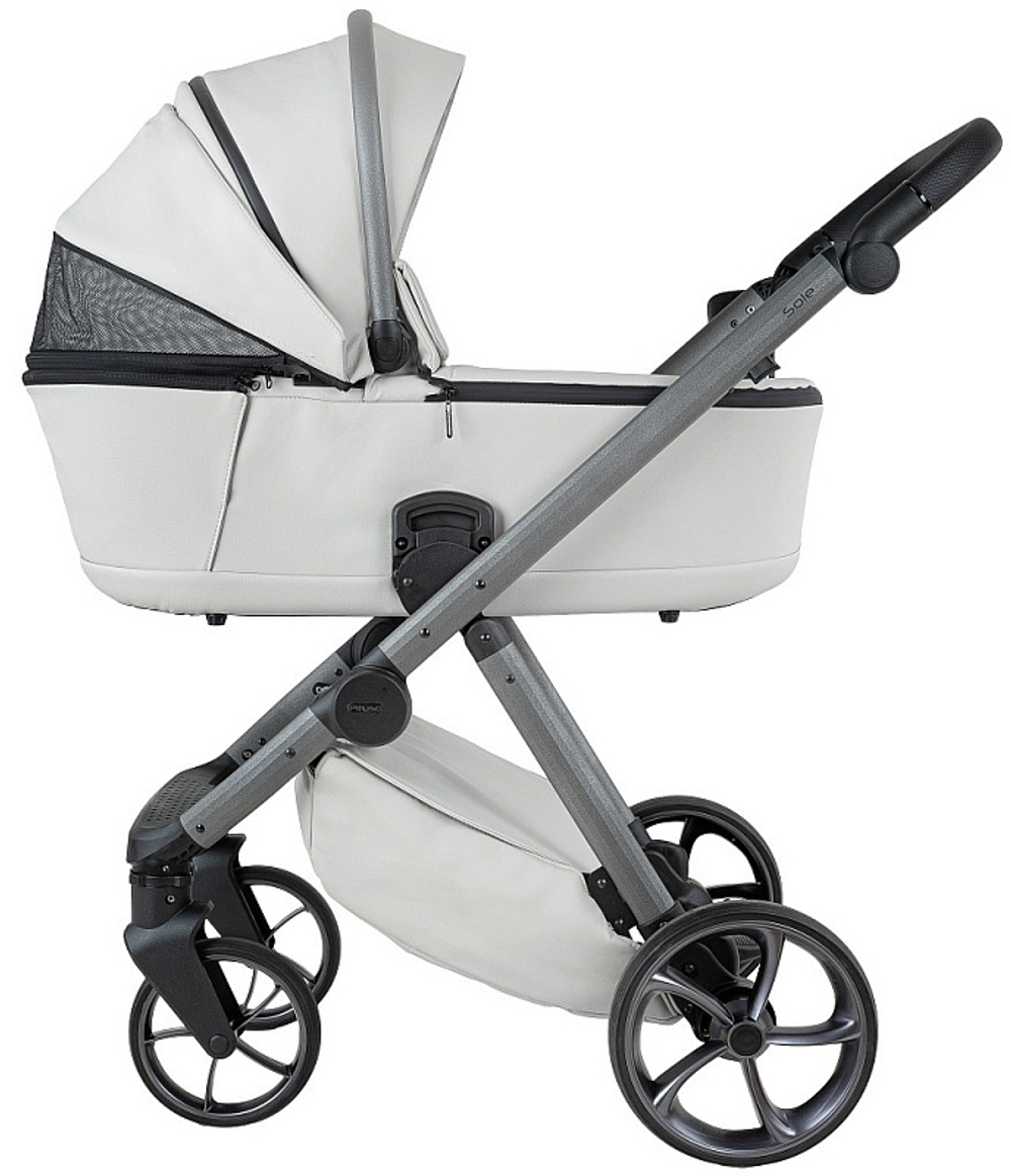 Детская коляска Pituso Sole Leather 2 в 1 PMPL/01 Island Stone