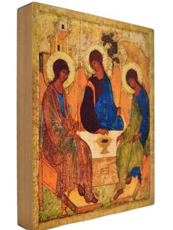 "Троица" Рублёва. Икона ручной работы.