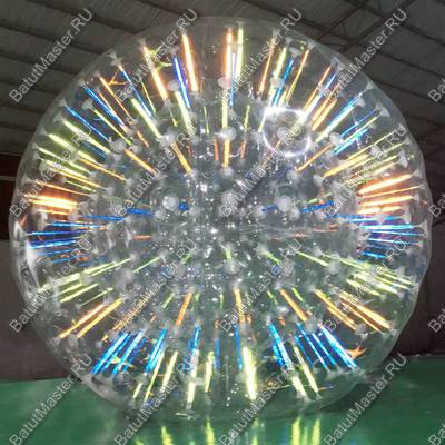 Светящийся зорб "Neo" ТПУ, диаметр 2.4 м