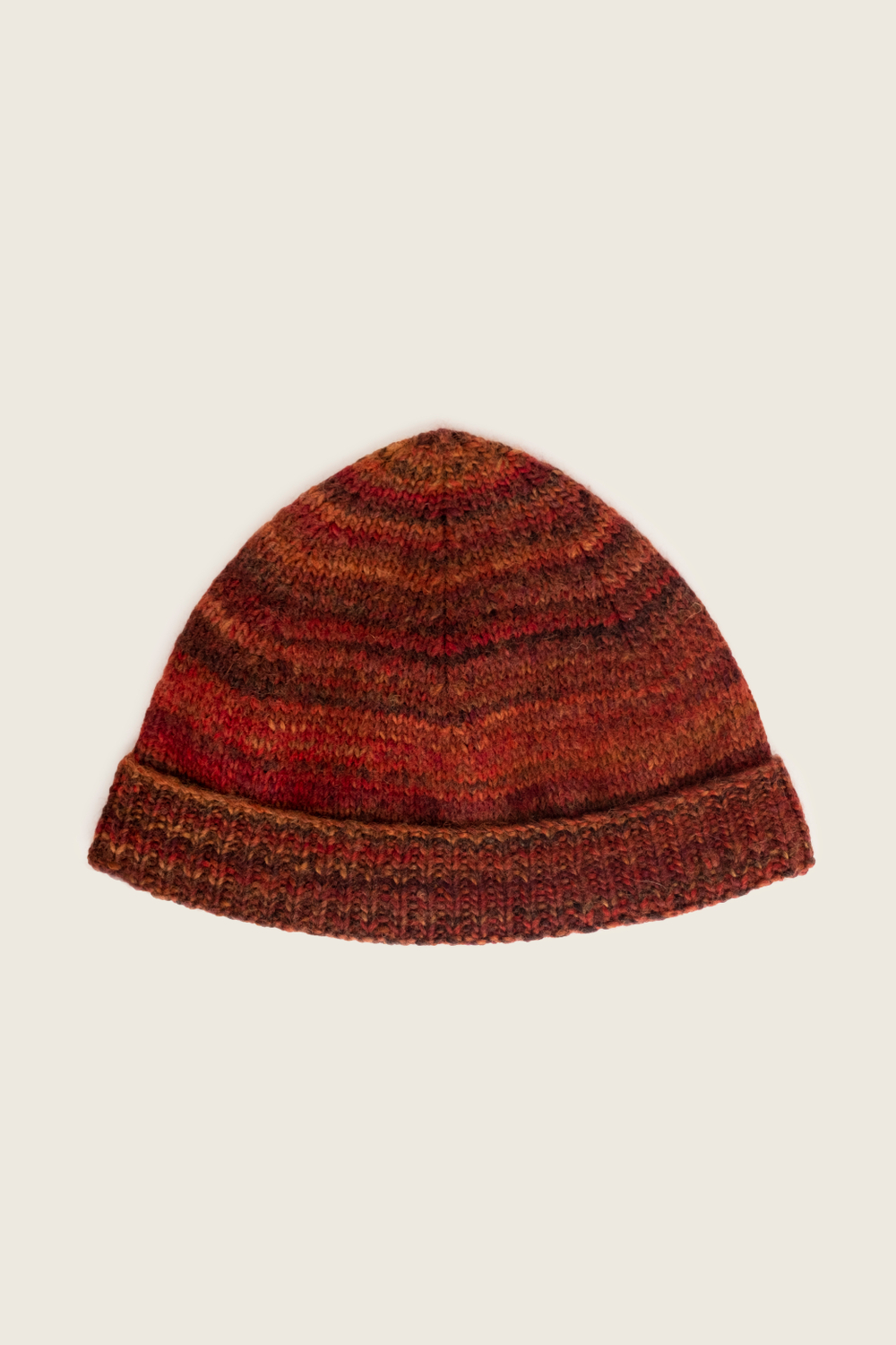 Шапка с отворотом 25.NP.3.HAT.04.36, красно-коричневый
