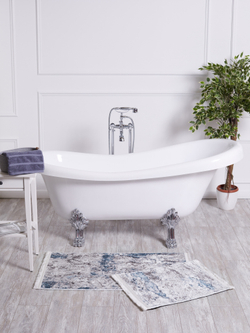 Набор ковриков для ванной и туалета, 60x100/50x60 см, цвет Бежевый