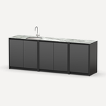 Уличная кухня Lounge C-105S, 2.4 м, черный/серый каспий