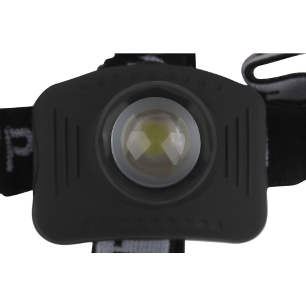 Фонарь налобный светодиодный Трофи Налобные GB-301 на батарейках мощный яркий 3 режима черный с регулируемым фокусом