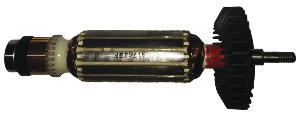 Якорь мшу Makita GA-5030/4530 (резьба, D:6/9/29.2/21.7/7-мм, L:162-мм, а: 517649-4) [AEZ]