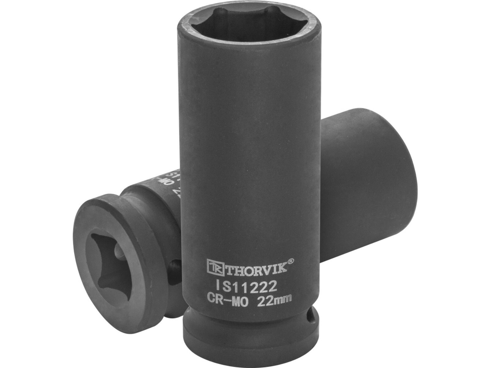 IS11222 Головка торцевая ударная глубокая 1/2"DR, 22 мм