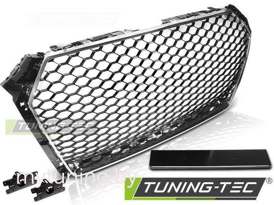 Решетка радиатора BLACK CHROME RS-STYLE для Audi A4 B9