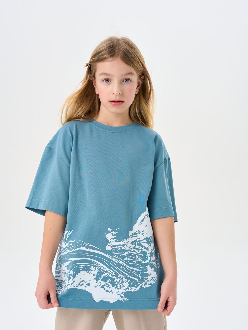 Футболка оверсайз "Пепел" с принтом 7+