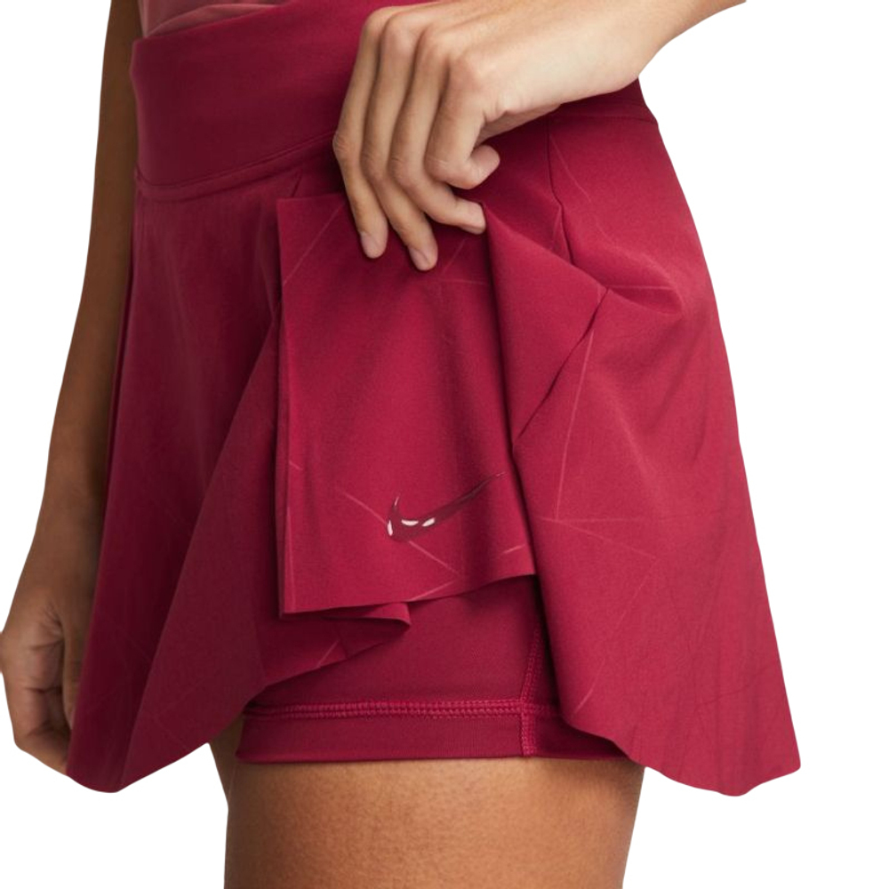Женская Юбка теннисная Nike Dri-Fit Club Skirt - pomegranate/pomegranate