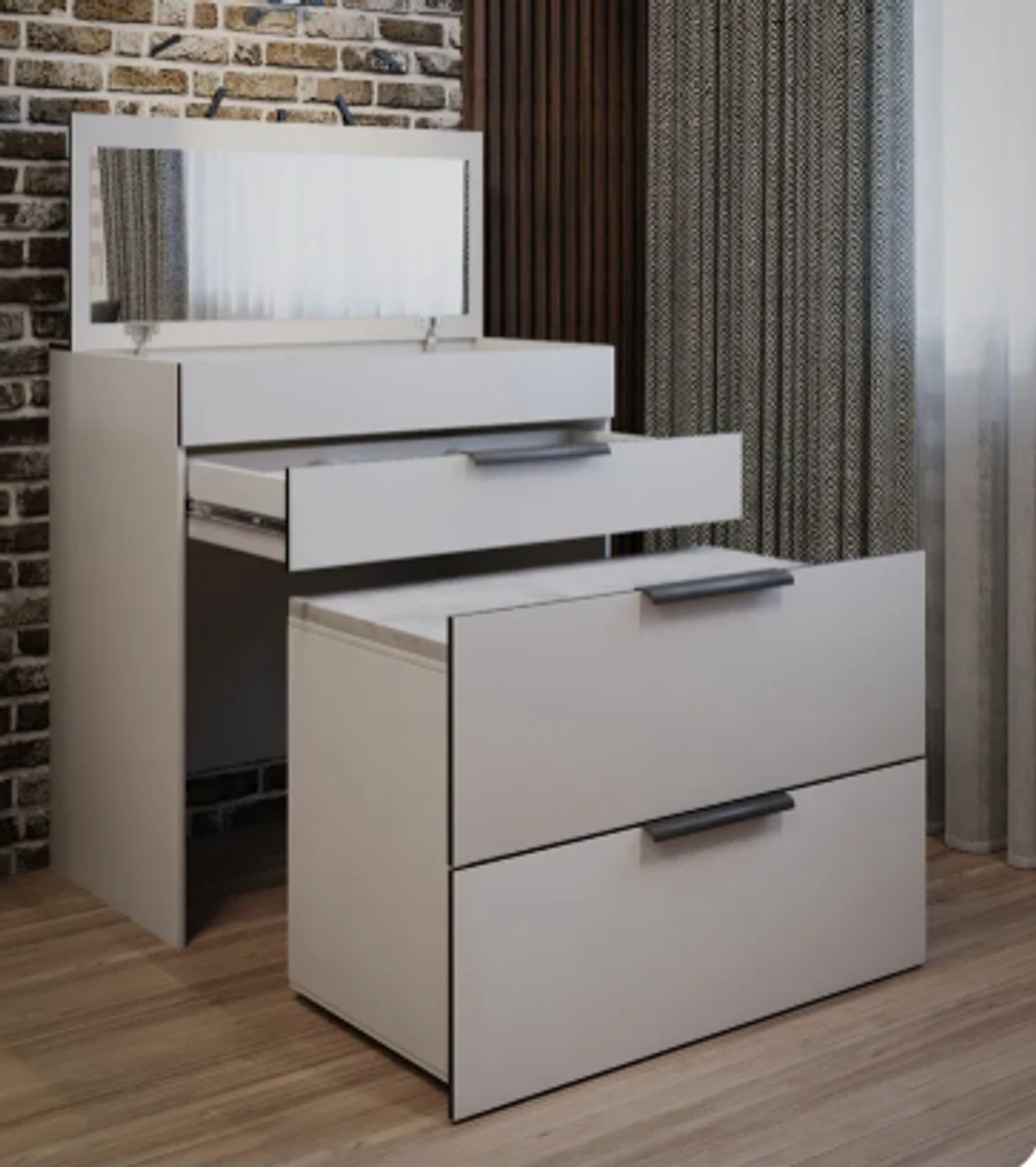 Туалетный столик-комод трансформер с зеркалом