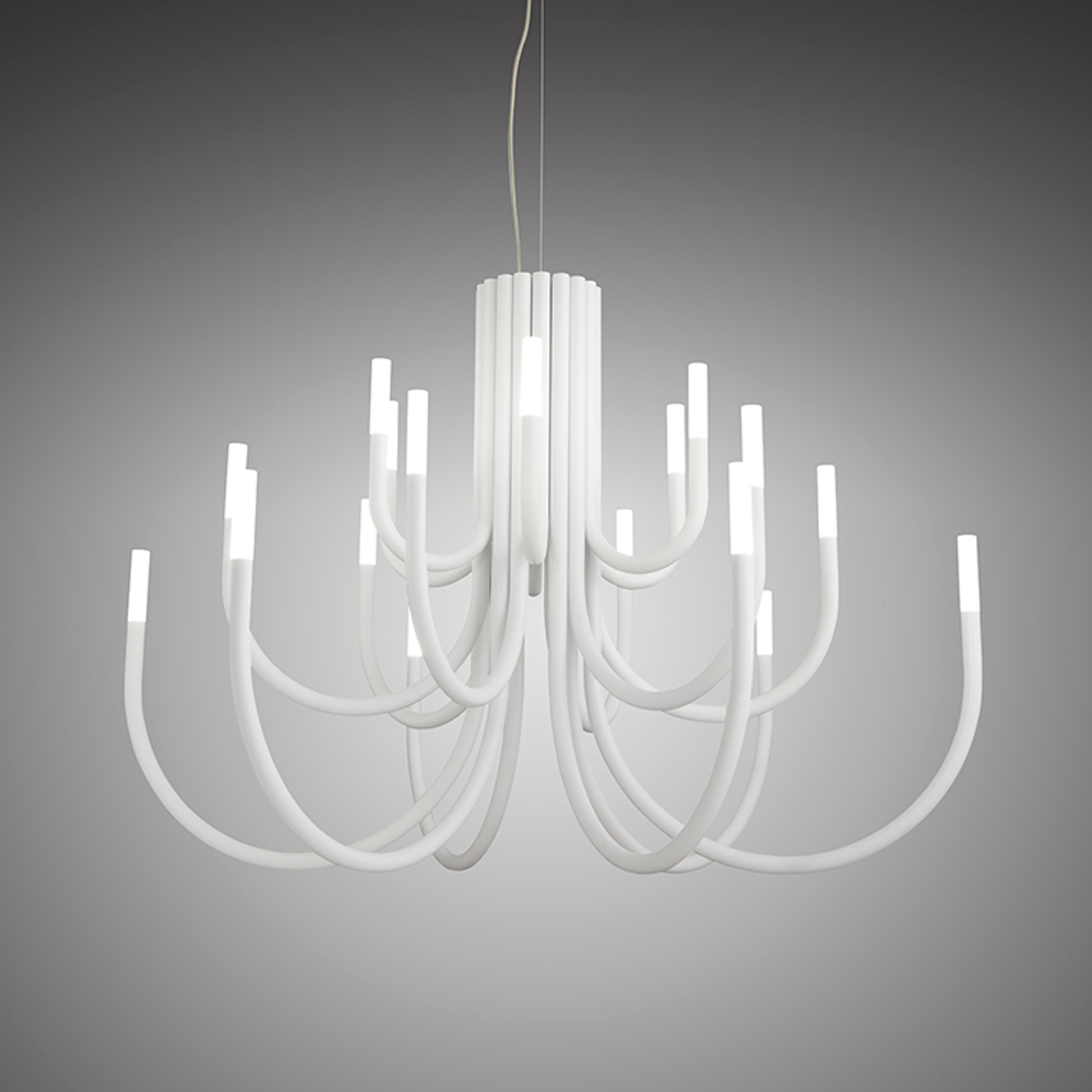 Pendant design lamp  Palma by Alma 12 lampshades (White)