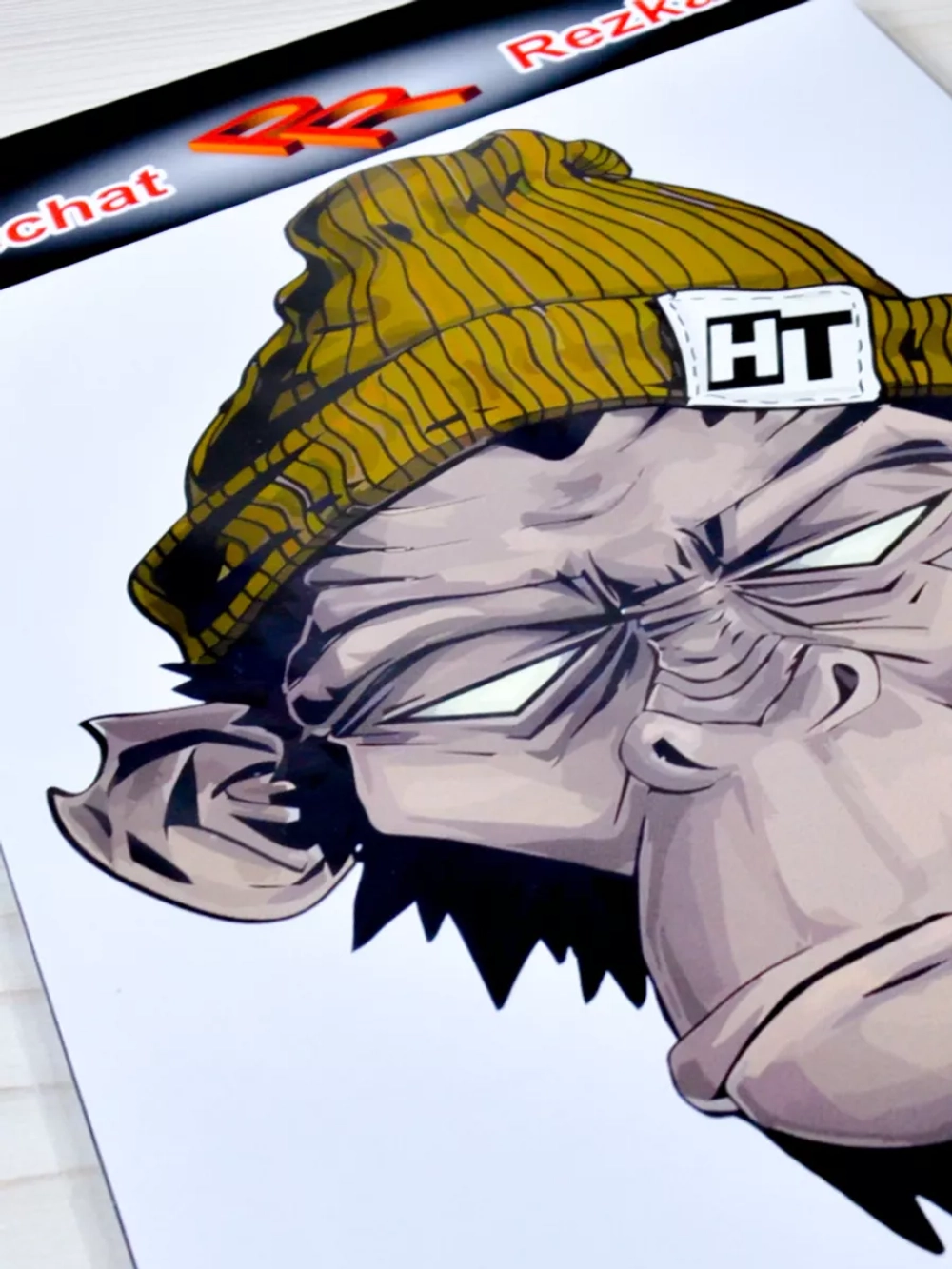 Наклейка - Обезьяна в шапке