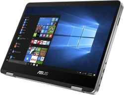 Ноутбук ASUS VivoBook Flip 14 TP401MA-EC323T (90NB0IV1-M08890) Intel Pentium N5030/4096 Mb/14; Full HD 1920x1080/256 Gb SSD/Intel UHD Graphics 605/Windows 10 Home/серый