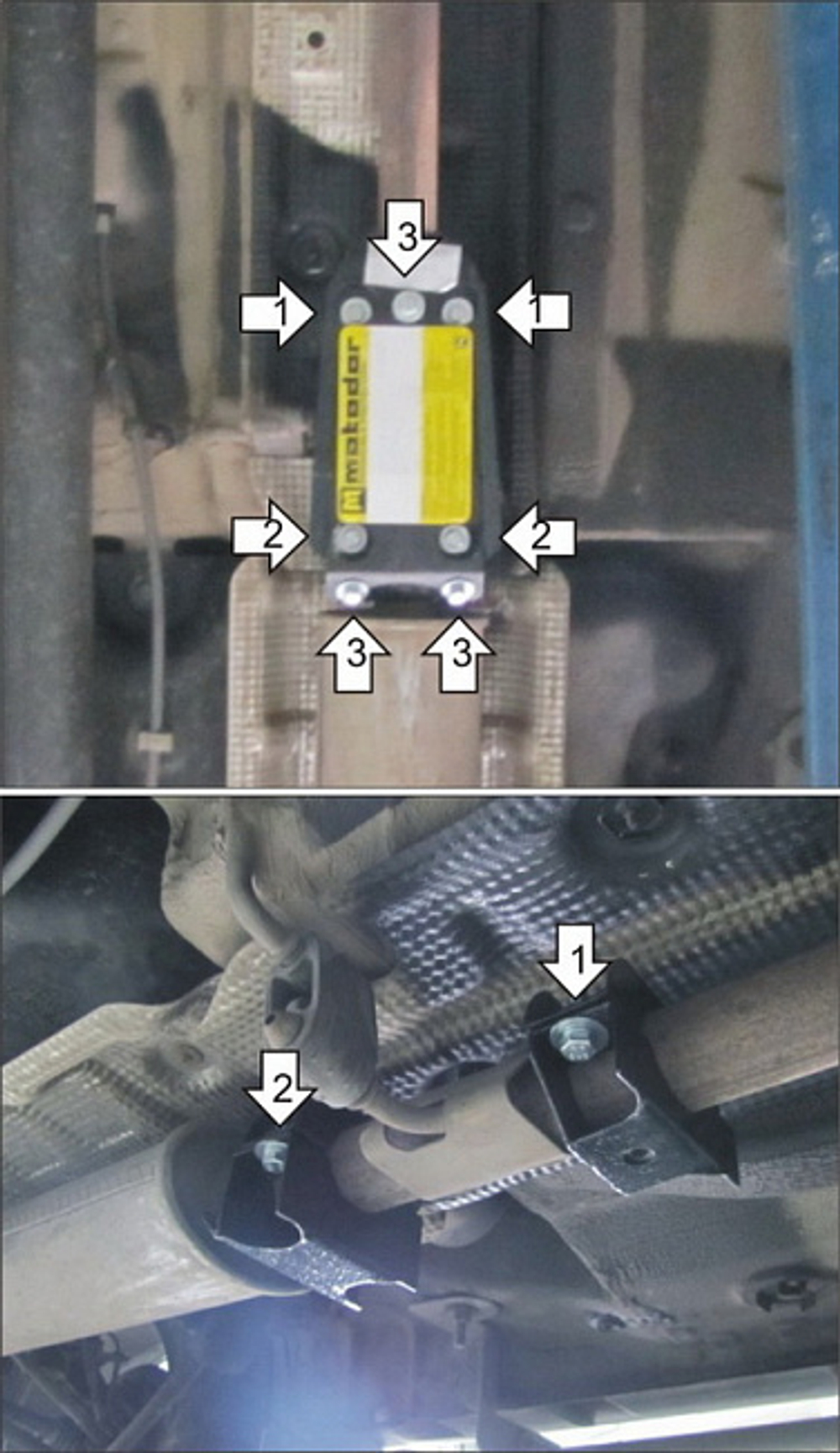Защита Глушителя. 2 мм, Сталь. для Nissan Terrano 2014-2022, Renault Duster 2012-2015 MOTODOR.01726