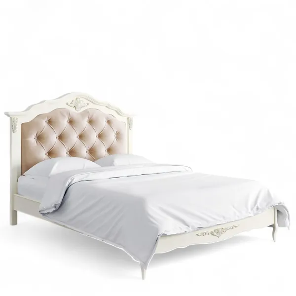 Кровать с мягким изголовьем 140*200