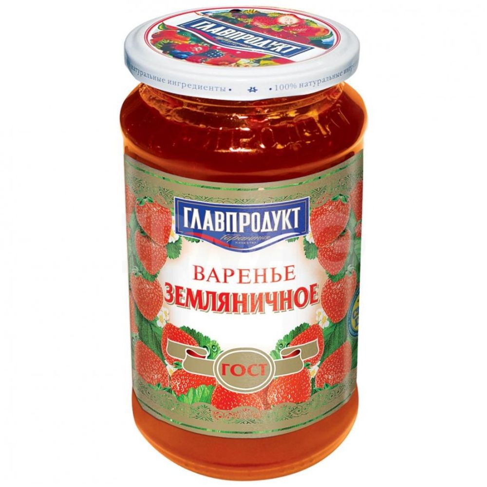Варенье "ГЛАВПРОДУКТ" земляничное 550г