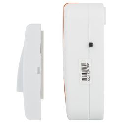 Звонок дверной ЭРА A02 беспроводной аналоговый белый с оранжевым 32 мелодии