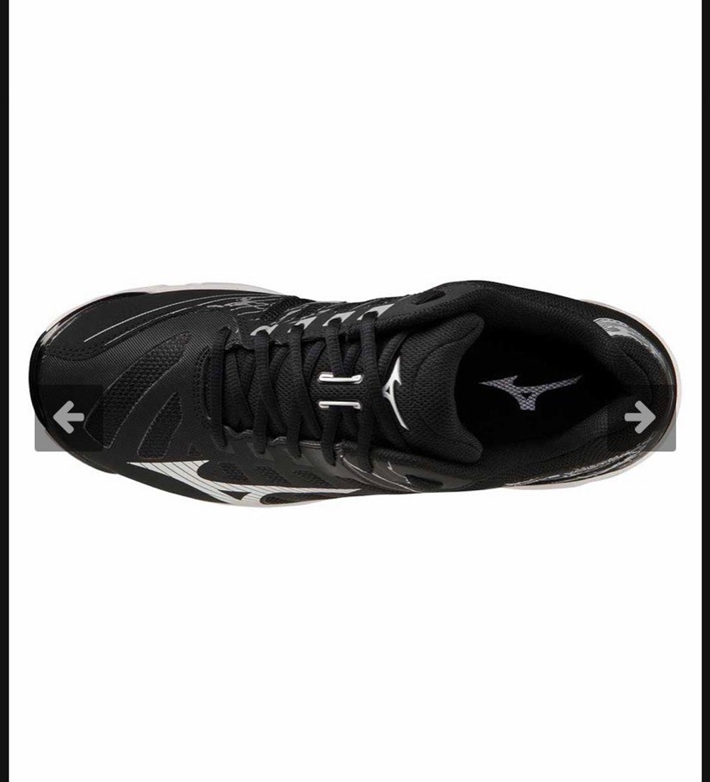 MIZUNO, WAVE VOLTAGE 2, INDOOR, BLACK/WHITE, MEN, US 12 /EUR 46 /UK 11 /СМ 30