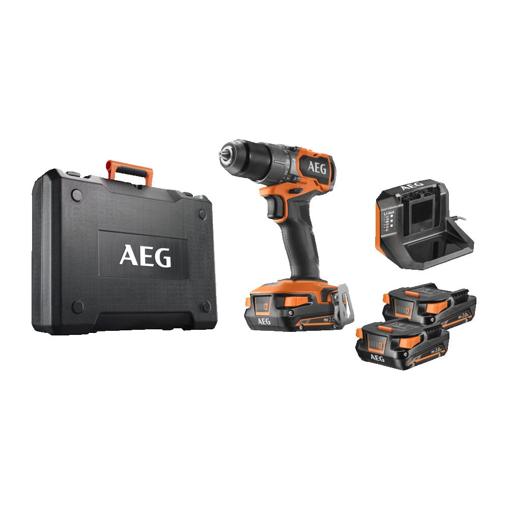 Ударная дрель-шуруповерт AEG 18В BSB18SBL2-202C 4935480058