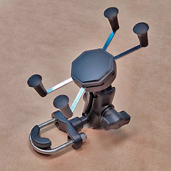 Алюминиевое крепление смартфона X-CLIP на руль велосипеда, мотоцикла, квадроцикла, снегохода