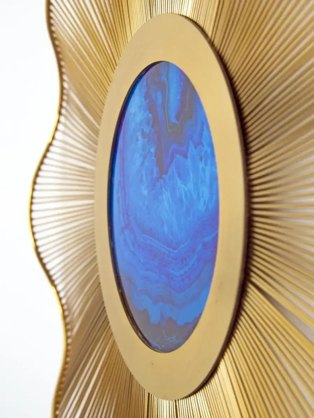 Металлический декор "Голубая планета"