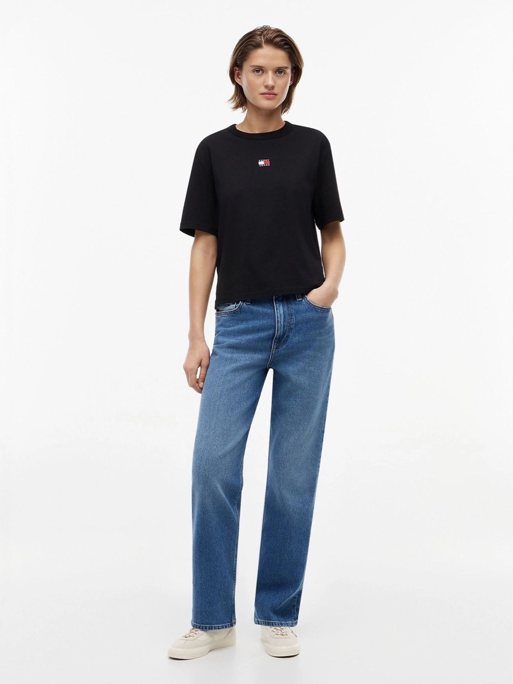 Футболка Tommy Jeans Badge Boxy Black