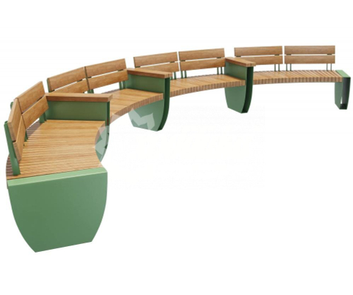 Скамейка стальная радиусная «Бонго»