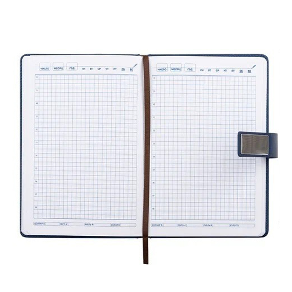 Ежедневник Basir, с калькулятором, формат А5, материал-кожезаменитель, 140 листов, размер 14,5*21 см