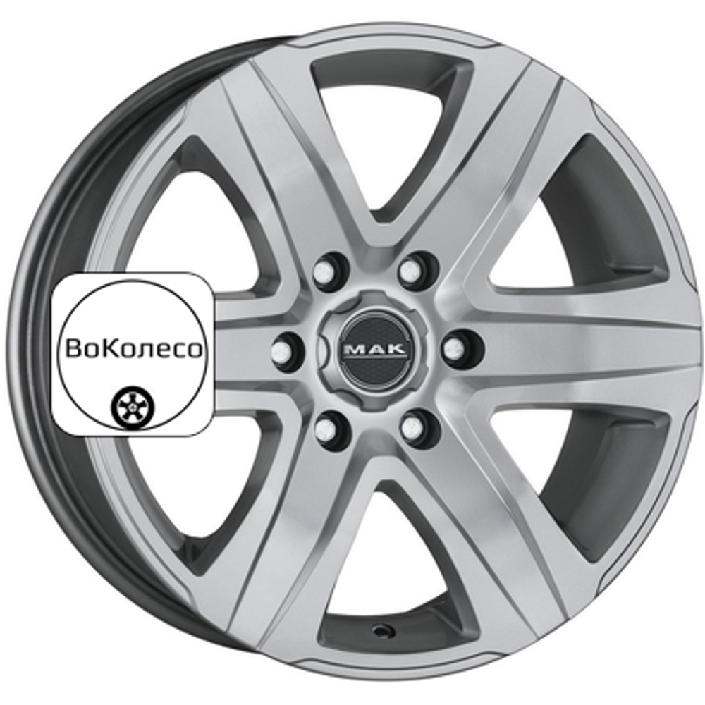 8x18/6x139,7 ET15 D106,1 Stone 6 Silver MAK