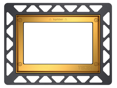 Монтажная рамка для монтажа на уровне стены, цвет позолоченный