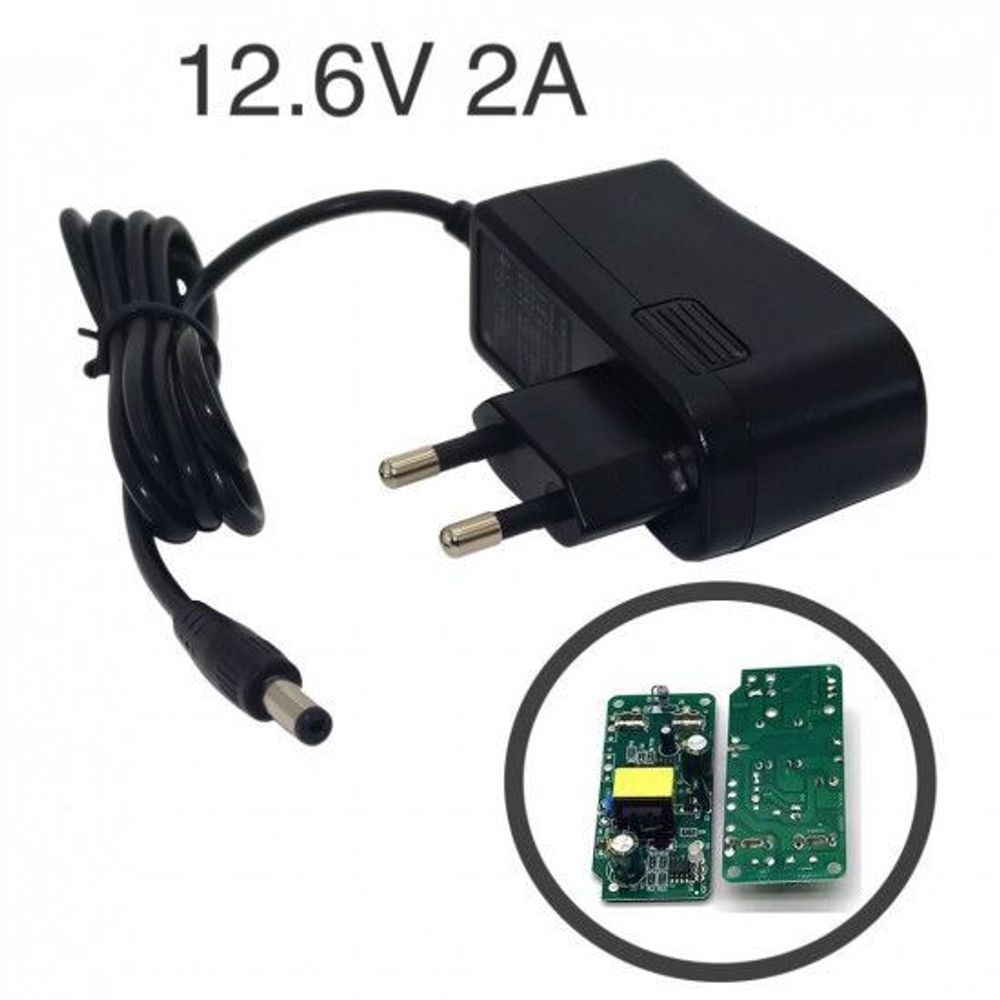 Зарядное устройство 12.6V 2A разъем DC2.1