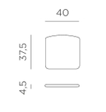 Подушка для стула Nardi Doga Bistrot, бежевый