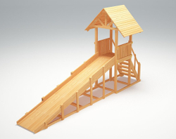 Зимняя горка TORUDA Север wood-5 (скат 4.9 м)