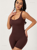Боди женское утягивающее коричневое