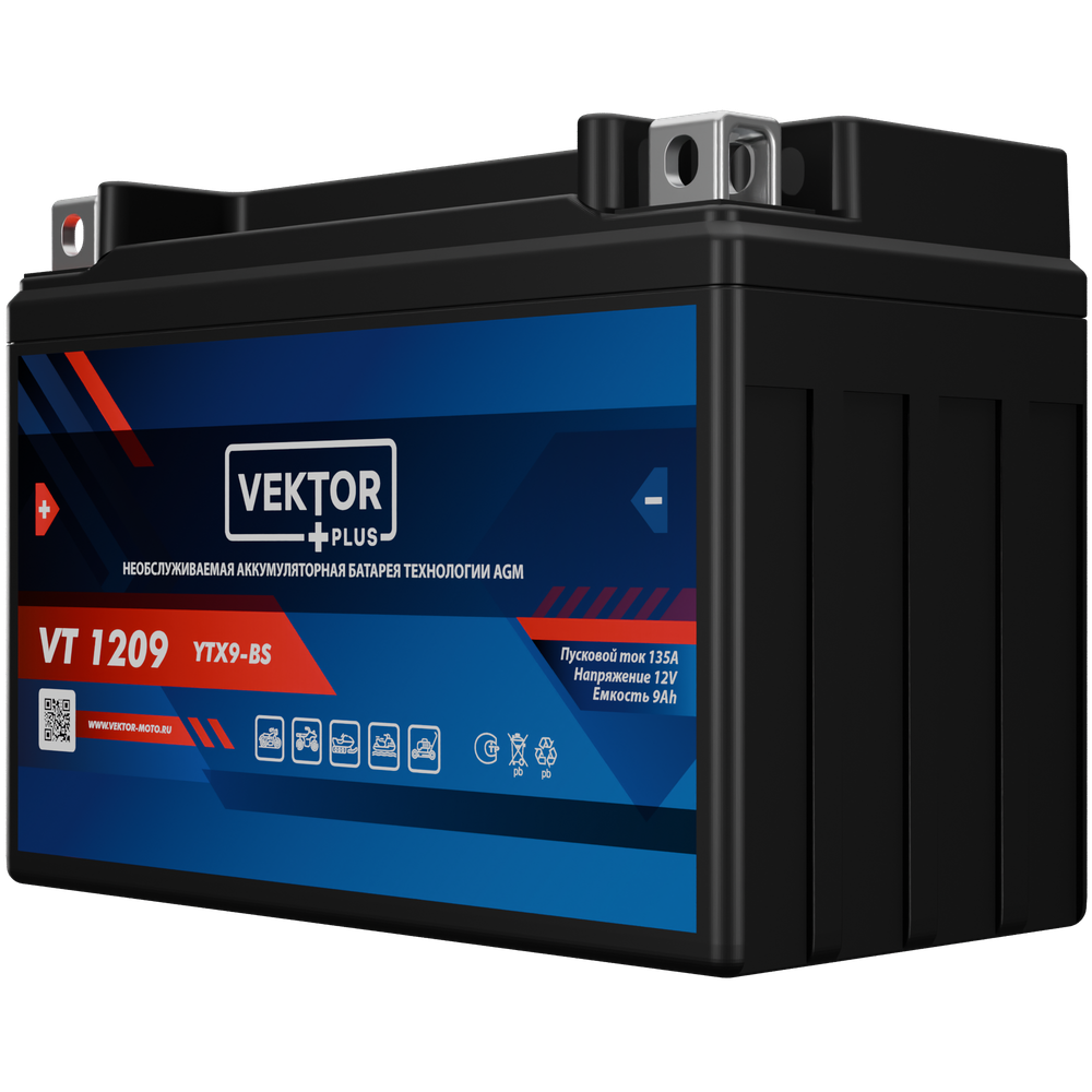 VEKTOR VT 1209 аккумулятор