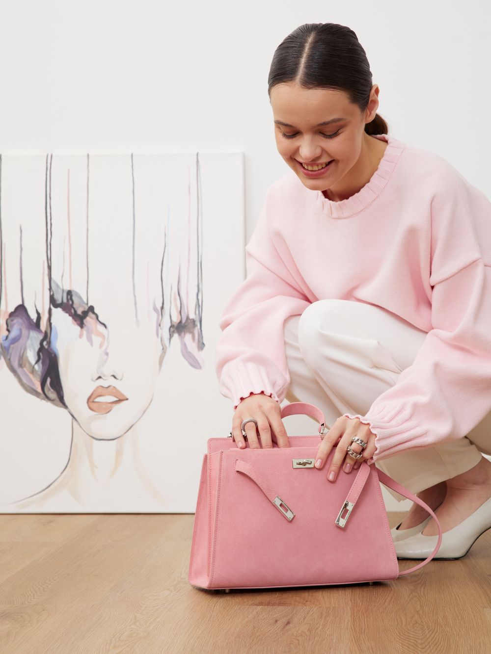 СУМКА «TOOMATCH MEDIUM» ПУДРОВЫЙ РОЗОВЫЙ