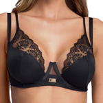 Эффектный бюстгальтер с вышивкой (Размер: 90C) (Цвет: белый)