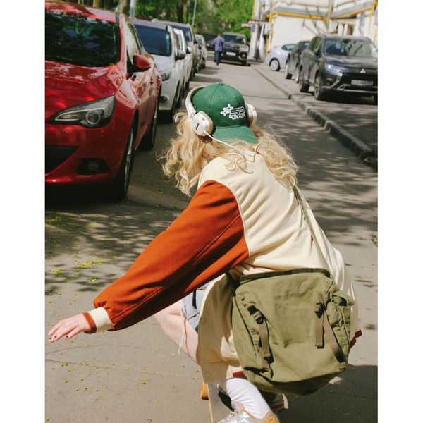 Бомбер Оверсайз Песочный - фото 9