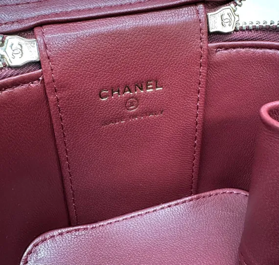 Сумка Chanel Vanity mini , бордовый