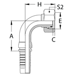 Фитинг DN 10 DKO-L (Г) 22x1.5 15 (90)