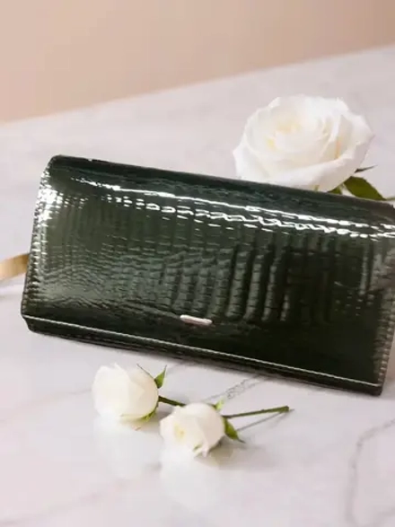 Подарочный кошелек большой натуральная кожа портмоне