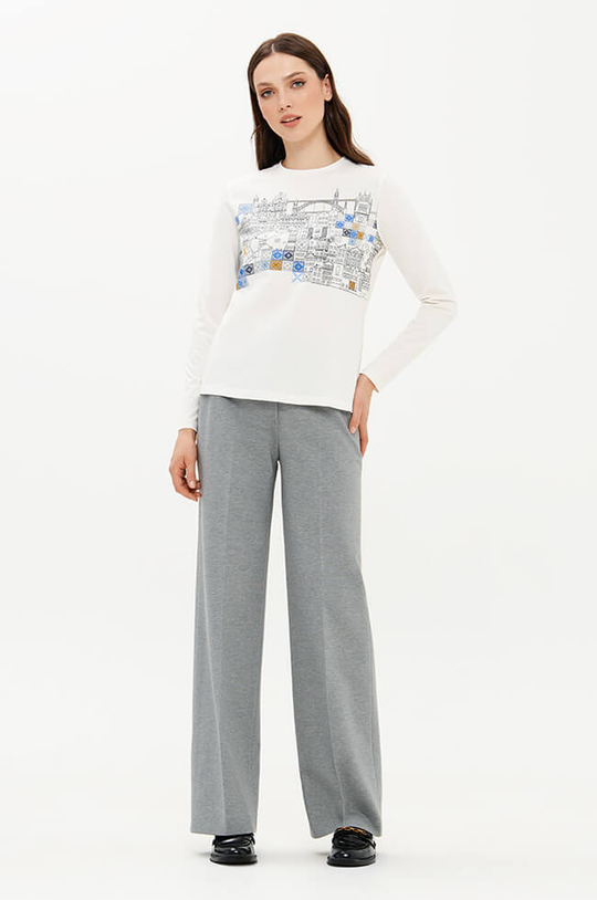 31218 Брюки женские (светло-серый)