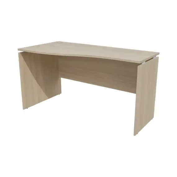 Стол криволинейный СК140(70)L 1400х700/500х750, ясень шимо светлый