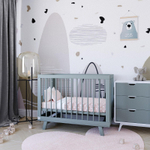 Кроватка детская Lillaland Lilla Aria с маятником серый